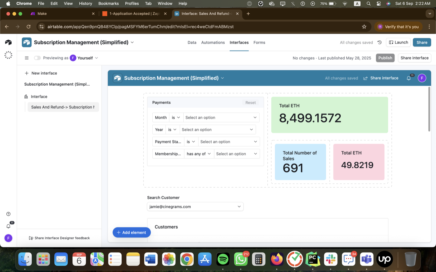 Crypto Affiliate & Subscription Ops - Airtable, Make, Zapier screenshot 4